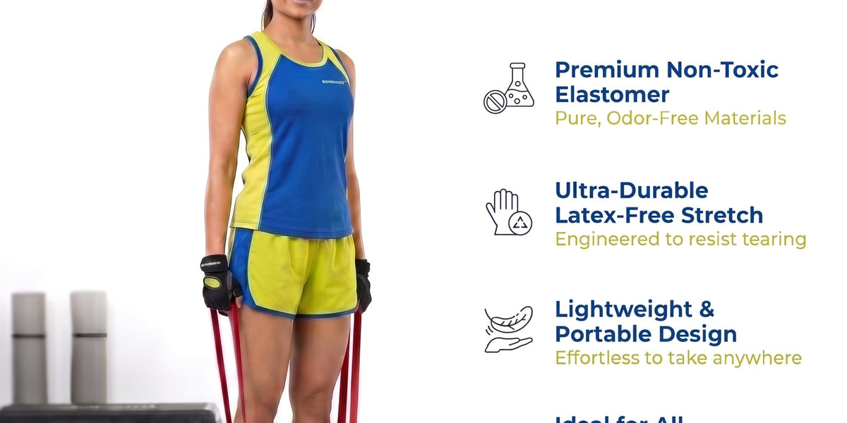 Beneindio resistance bands set of 3 in light, medium and heavy
