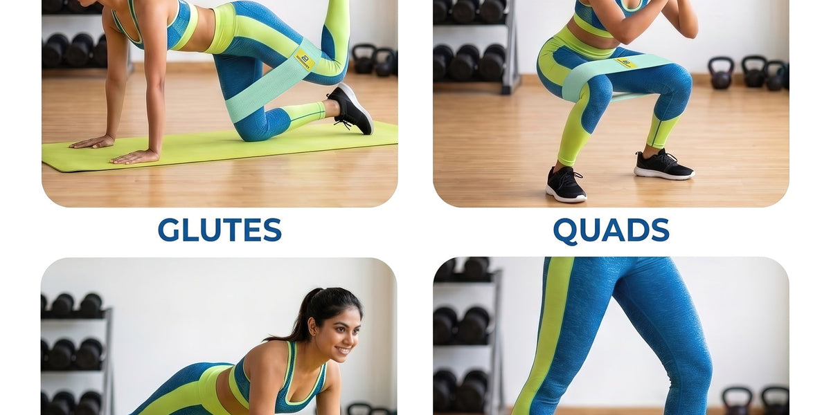 Beneindio fabric hip bands pack of 3 for home workouts