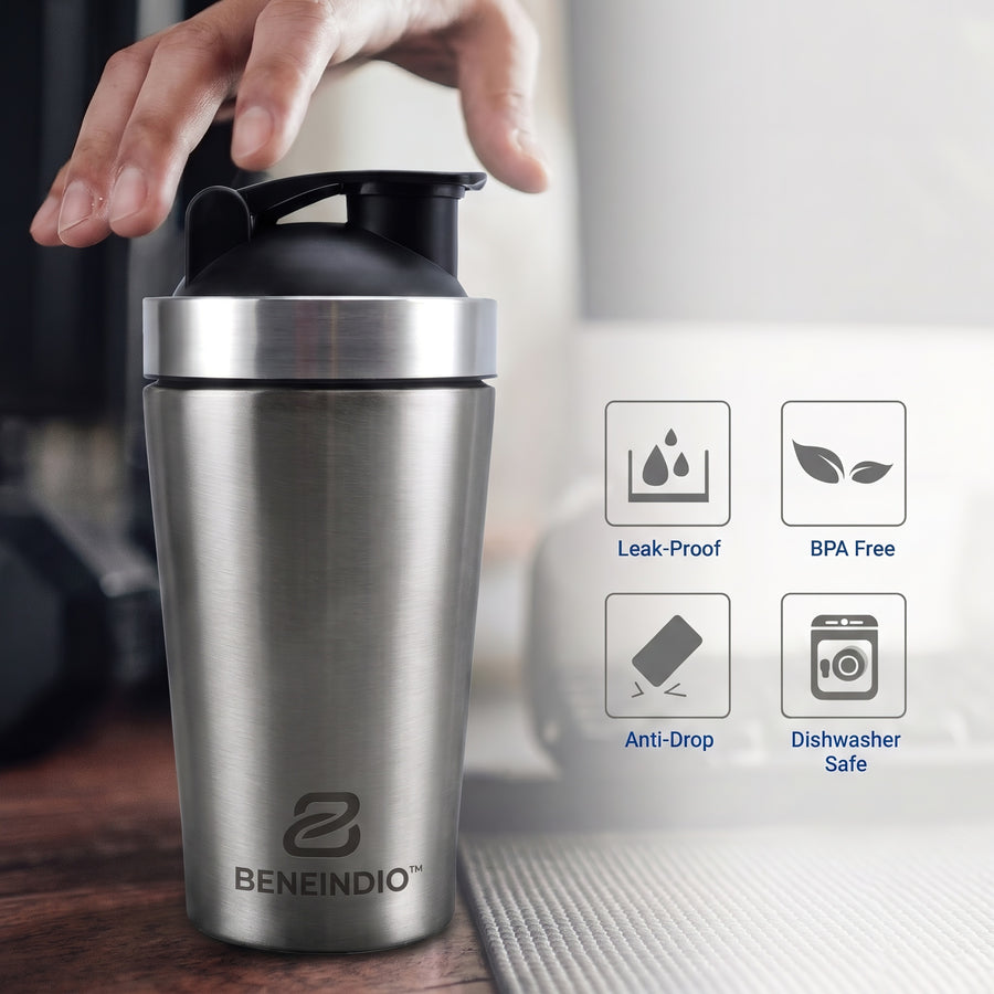 Beneindio Premium Stainless Steel Shaker Bottle 750ml