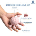 Beneindio Hand Grip Strengthener (25-30kg) - Round Ergonomic Forearm Exerciser- Pink