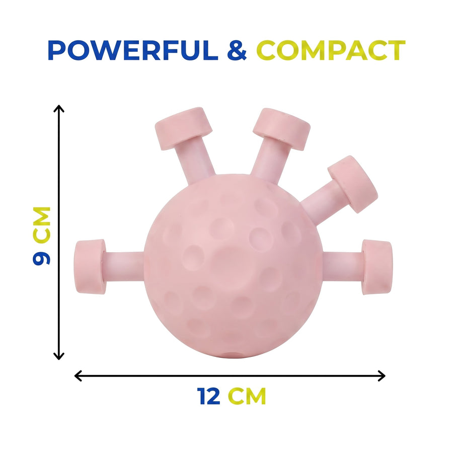 Beneindio Hand Grip Strengthener (25-30kg) - Round Ergonomic Forearm Exerciser- Pink