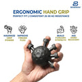 Beneindio Hand Grip Strengthener (25-30kg) - Round Ergonomic Forearm Exerciser- Black