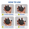 Beneindio Hand Grip Strengthener (25-30kg) - Round Ergonomic Forearm Exerciser- Black