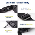 Beneindio Water-Resistant Waist Bag - Dual Compartment Crossbody